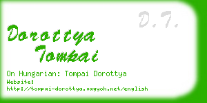 dorottya tompai business card